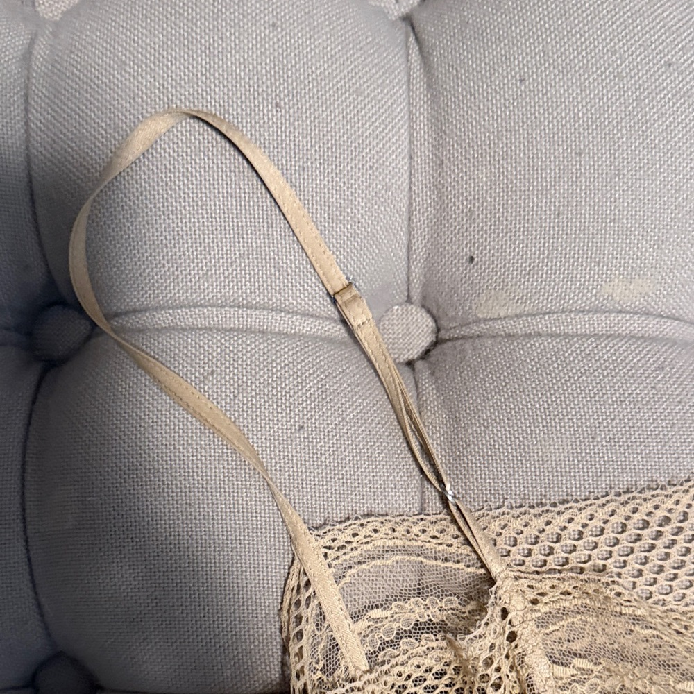 Burberry Beige Lace Satin Camisole - Picture 6 of 7